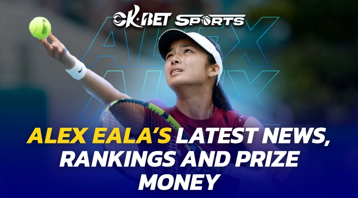 woman alex eala celebrating in tennis game